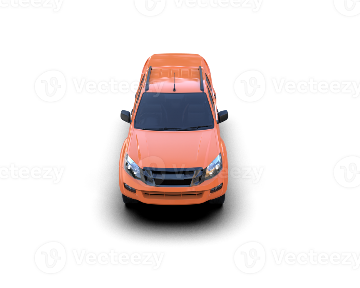 Pickup truck isolated on background. 3d rendering - illustration png