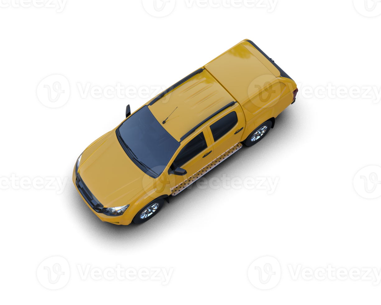 Pickup truck isolated on background. 3d rendering - illustration png