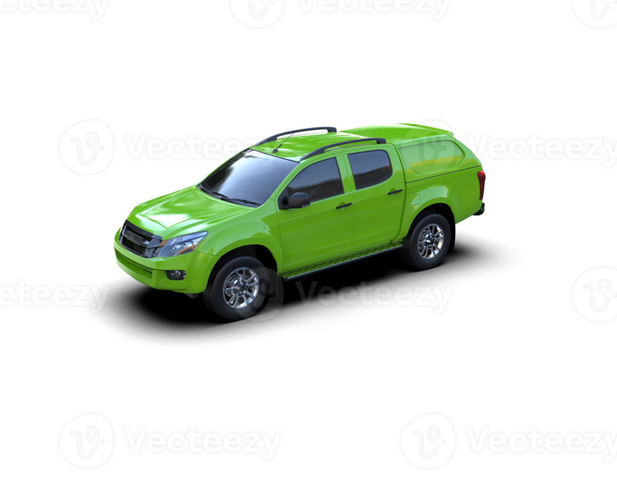Pickup truck isolated on background. 3d rendering - illustration png