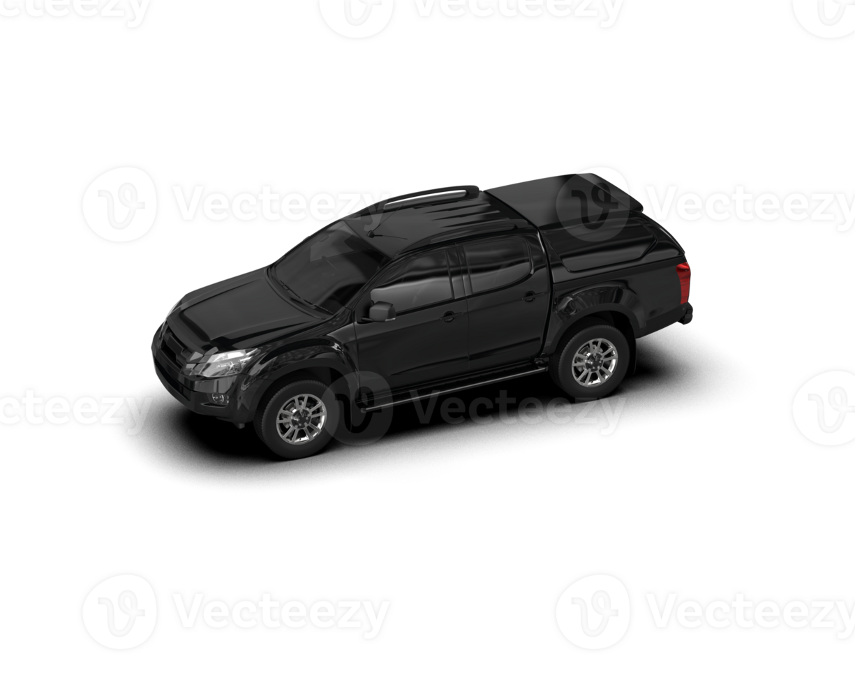 Pickup truck isolated on background. 3d rendering - illustration png