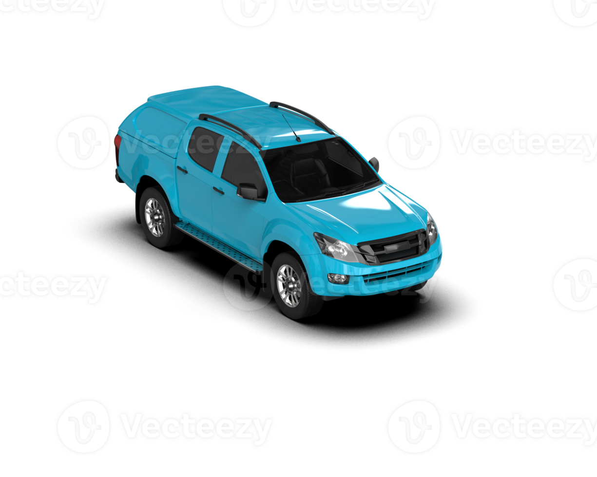Pickup truck isolated on background. 3d rendering - illustration png