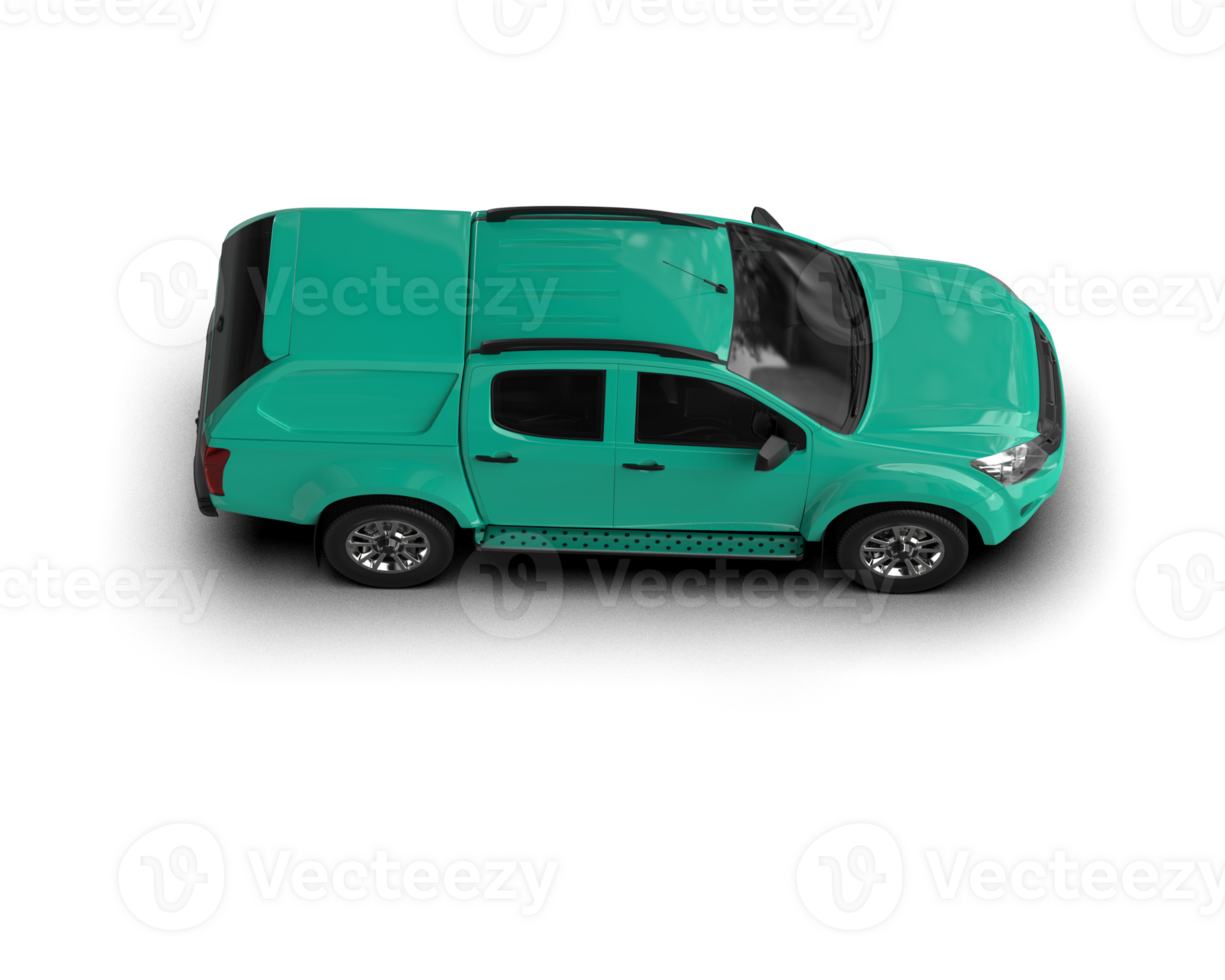 Pickup truck isolated on background. 3d rendering - illustration png