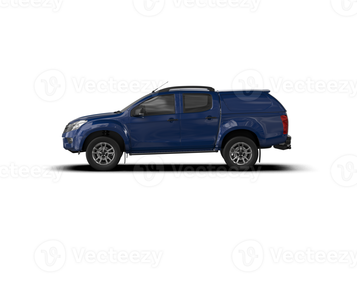 Pickup truck isolated on background. 3d rendering - illustration png
