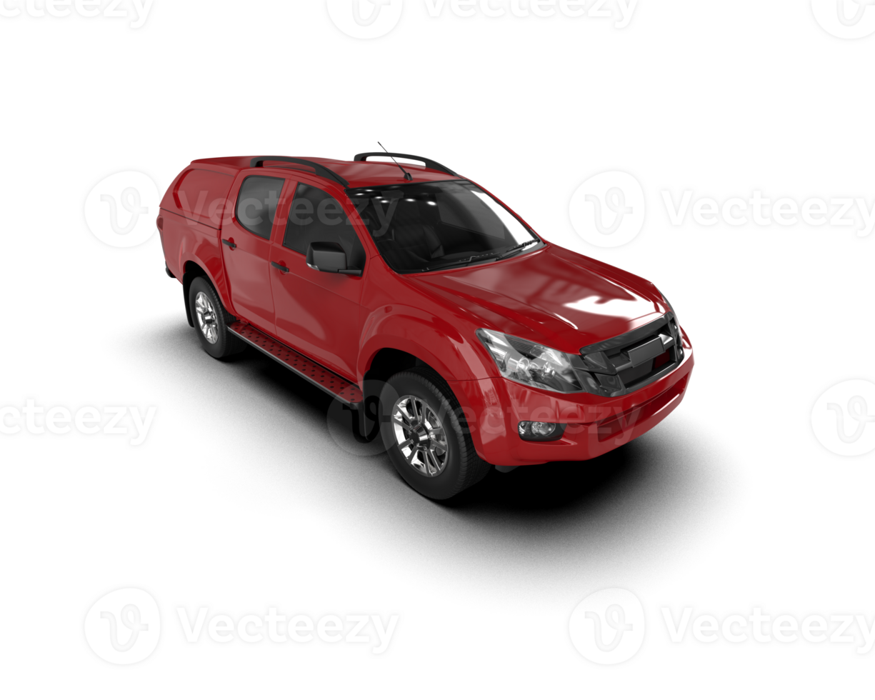 Pickup truck isolated on background. 3d rendering - illustration png