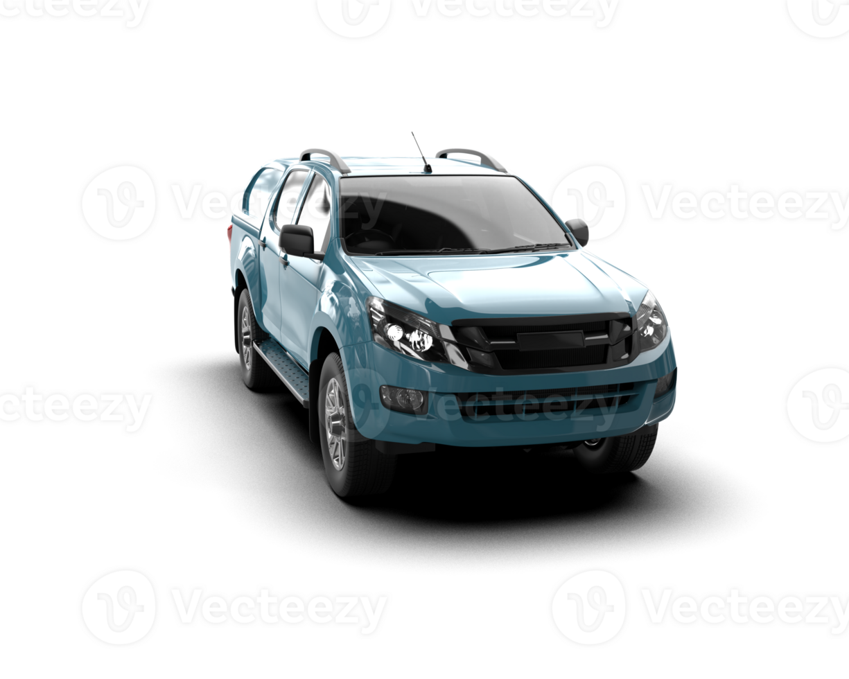 Pickup truck isolated on background. 3d rendering - illustration png