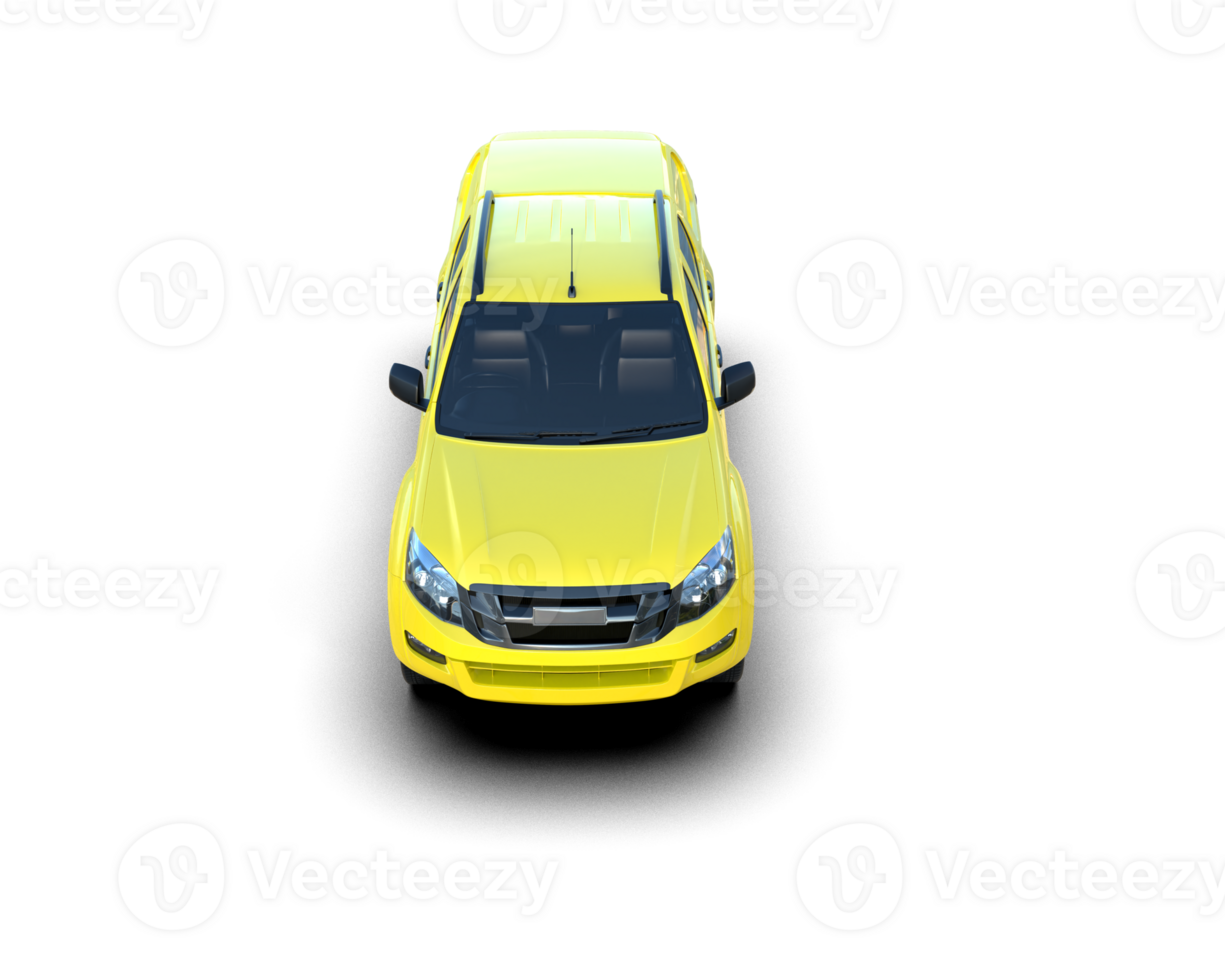 Pickup truck isolated on background. 3d rendering - illustration png