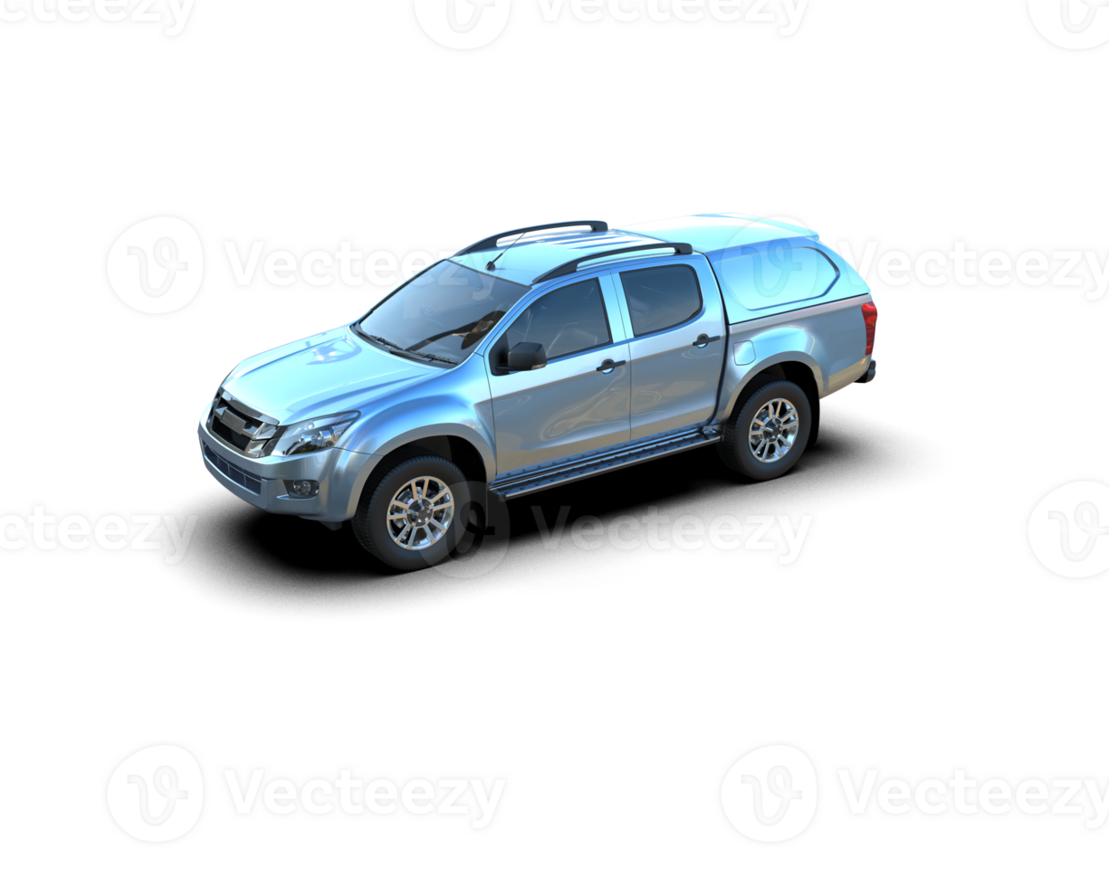 Pickup truck isolated on background. 3d rendering - illustration png