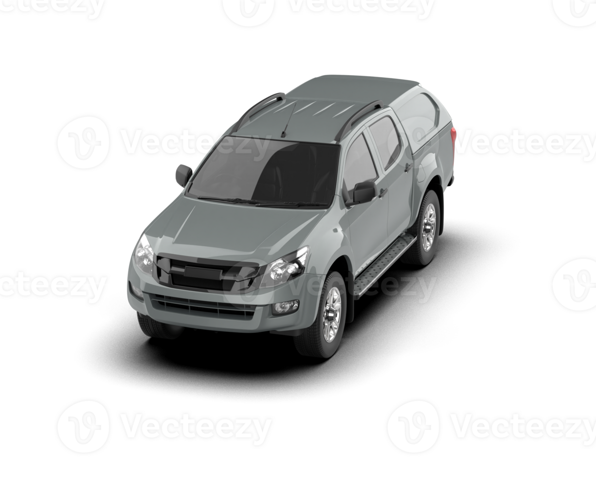 Pickup truck isolated on background. 3d rendering - illustration png