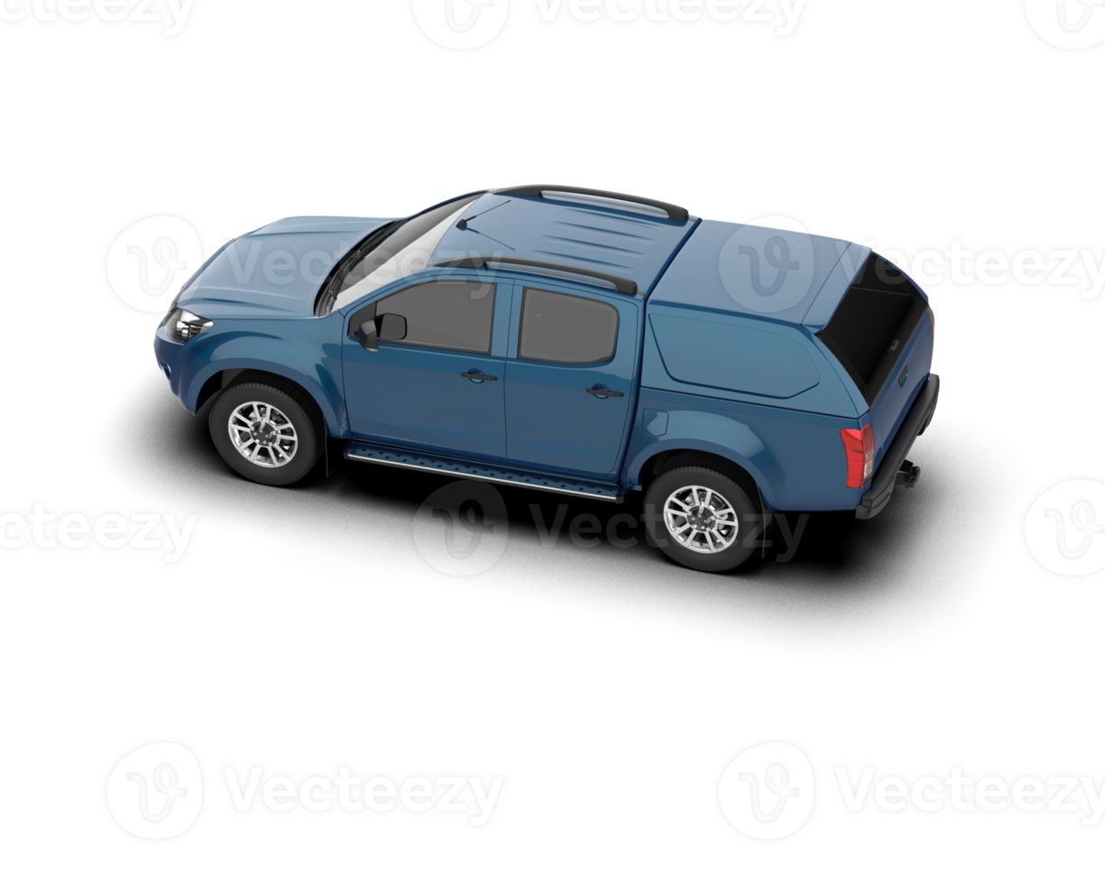 Pickup truck isolated on background. 3d rendering - illustration png