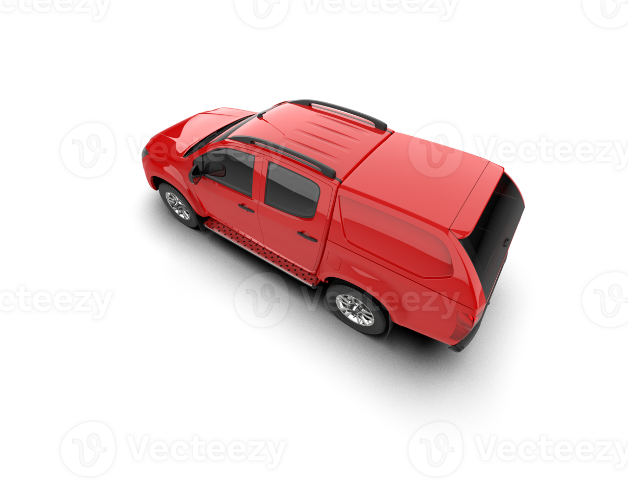 Pickup truck isolated on background. 3d rendering - illustration png