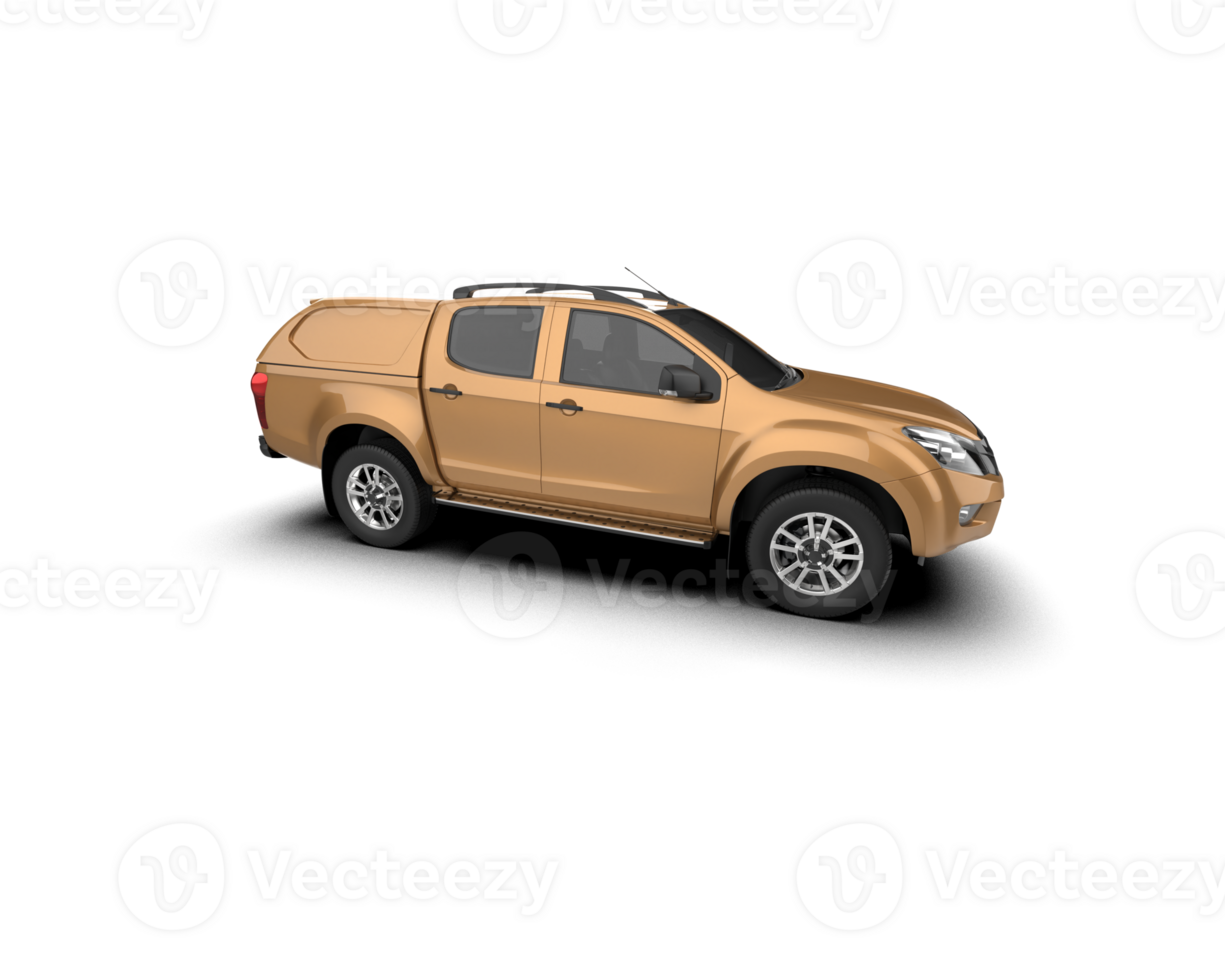 Pickup truck isolated on background. 3d rendering - illustration png