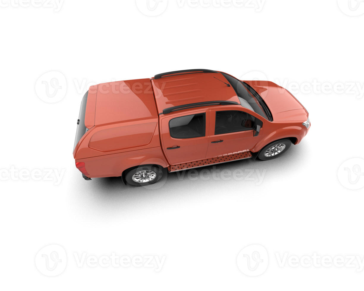 Pickup truck isolated on background. 3d rendering - illustration png