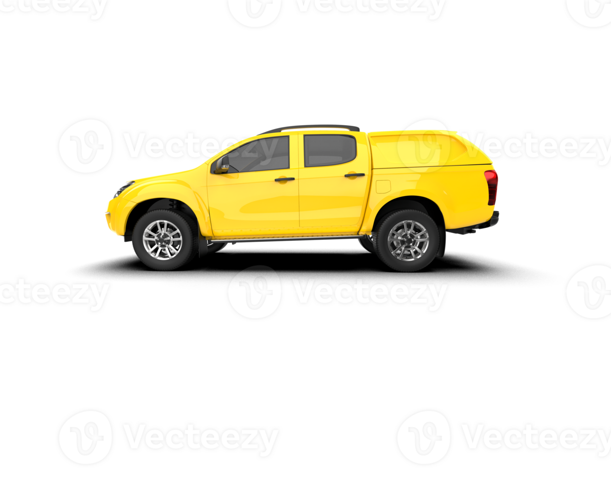 Pickup truck isolated on background. 3d rendering - illustration png