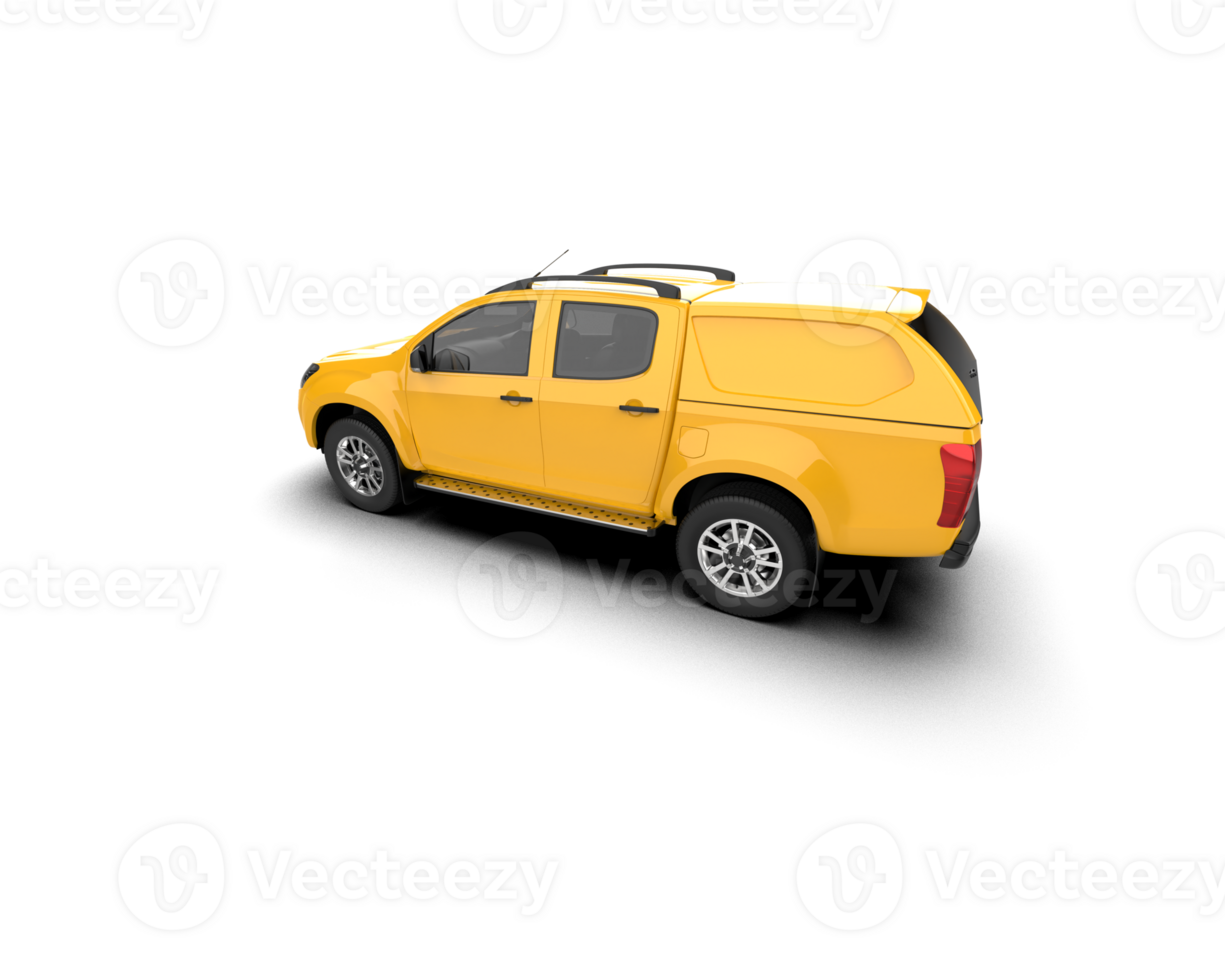 Pickup truck isolated on background. 3d rendering - illustration png