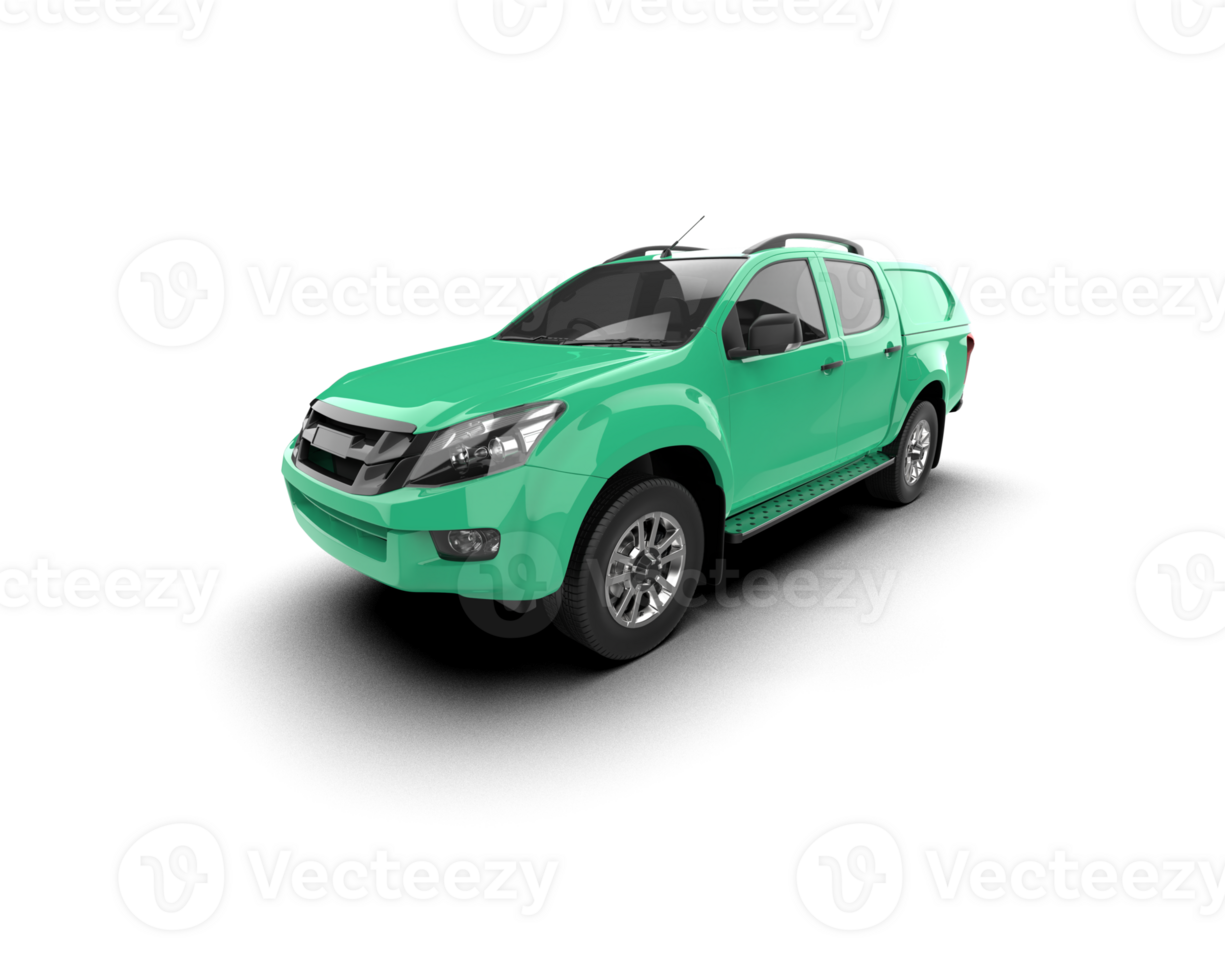 Pickup truck isolated on background. 3d rendering - illustration png