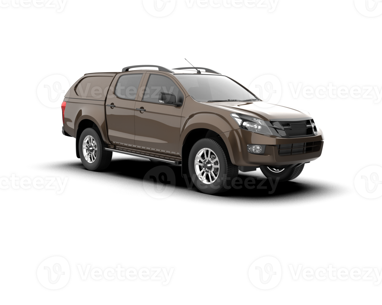Pickup truck isolated on background. 3d rendering - illustration png
