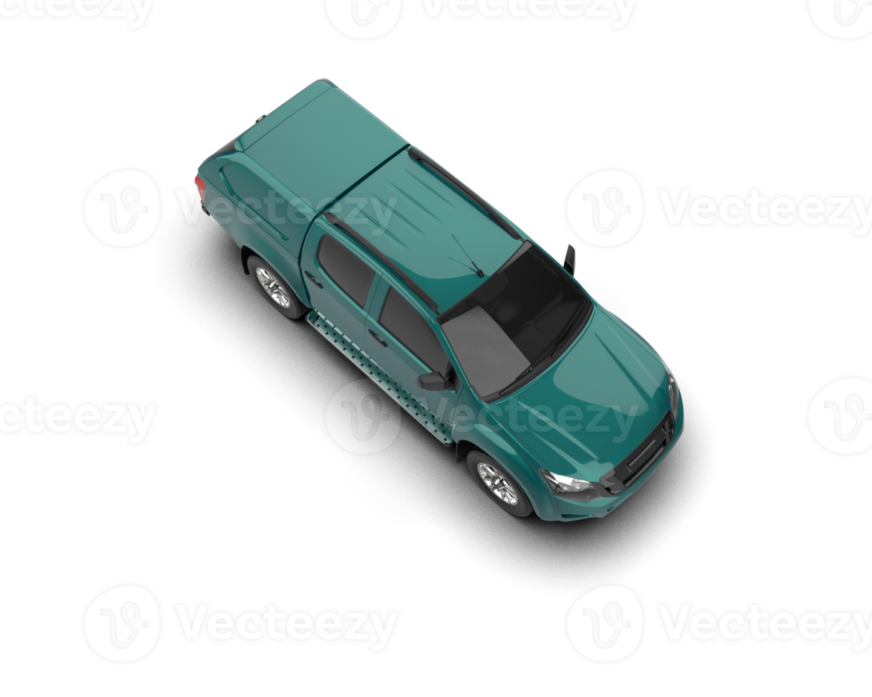 Pickup truck isolated on background. 3d rendering - illustration png