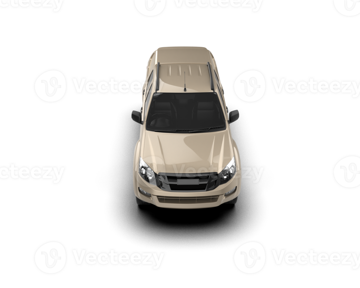 Pickup truck isolated on background. 3d rendering - illustration png