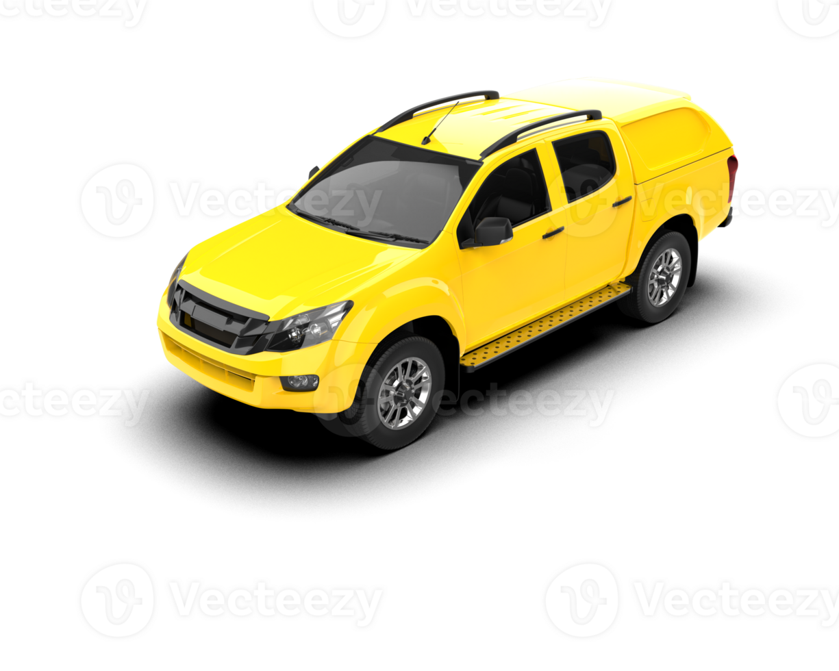 Pickup truck isolated on background. 3d rendering - illustration png