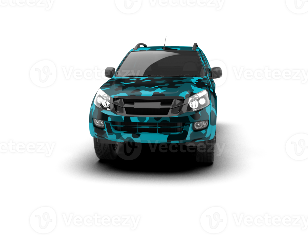 Pickup truck isolated on background. 3d rendering - illustration png