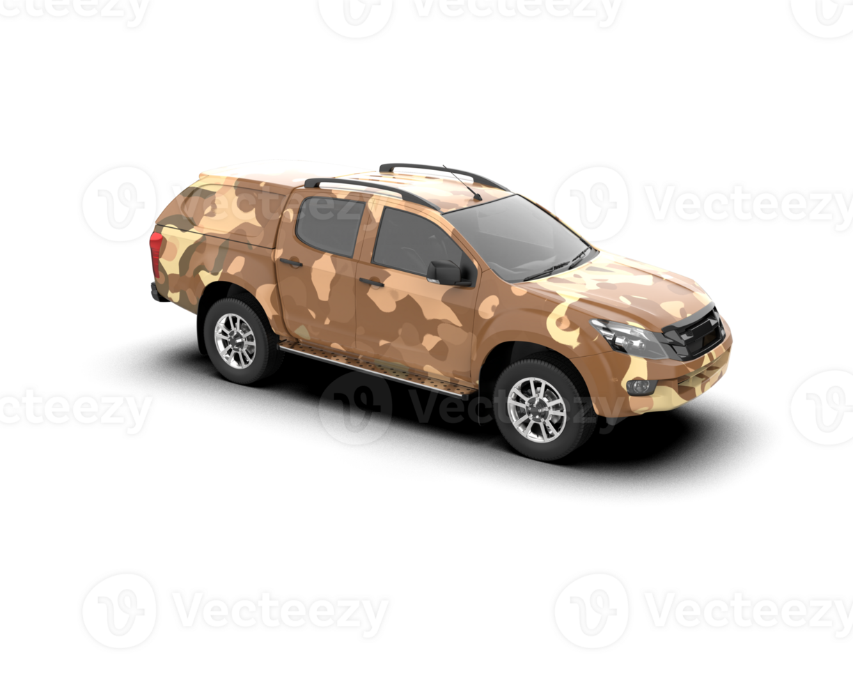 Pickup truck isolated on background. 3d rendering - illustration png