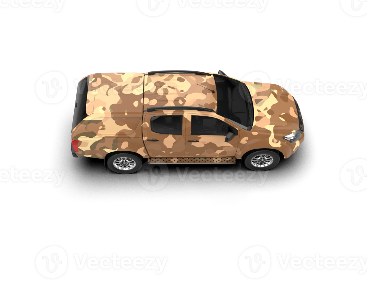 Pickup truck isolated on background. 3d rendering - illustration png
