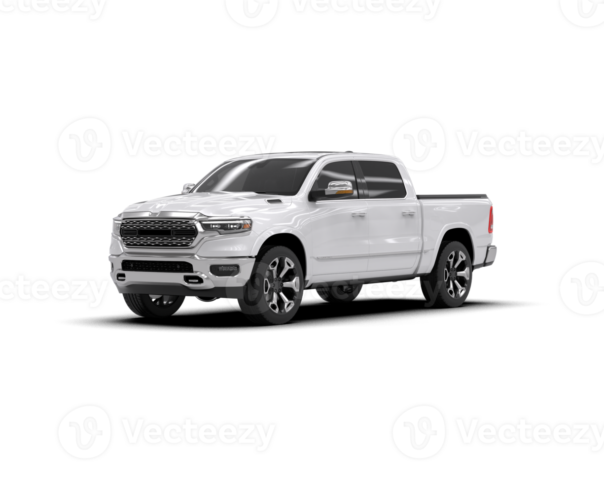Pickup truck isolated on background. 3d rendering - illustration png