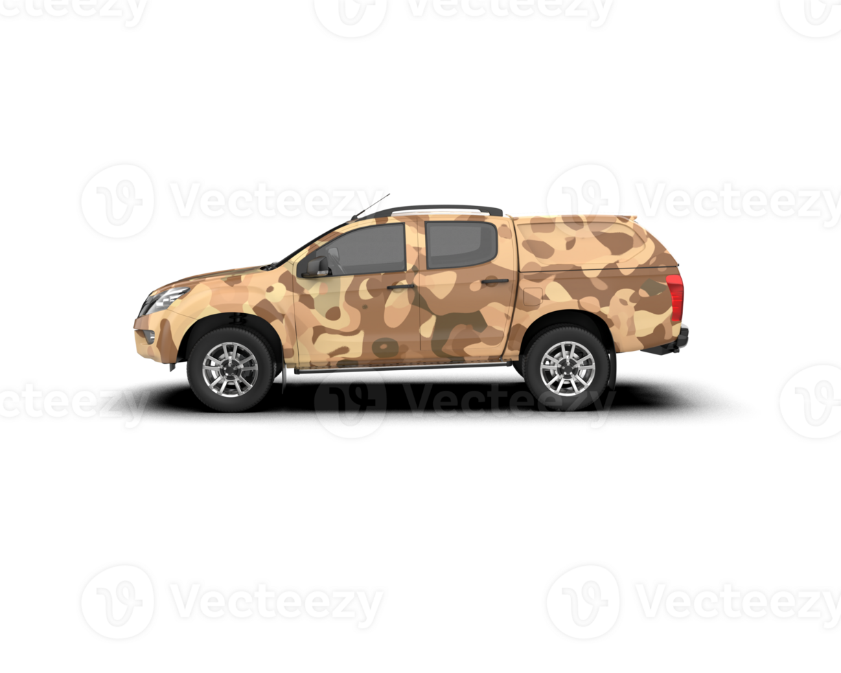 Pickup truck isolated on background. 3d rendering - illustration png