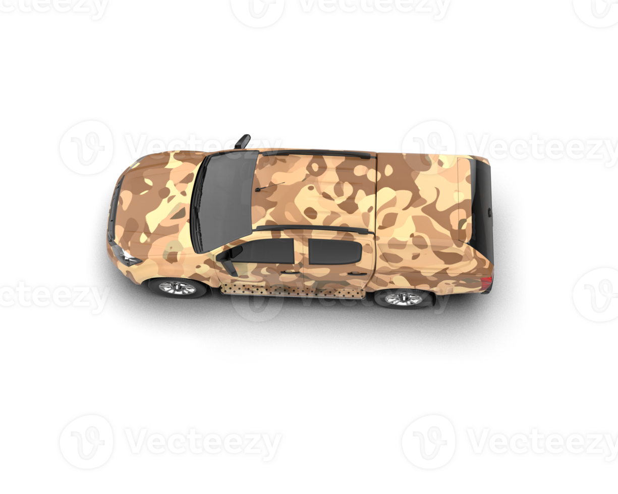 Pickup truck isolated on background. 3d rendering - illustration png