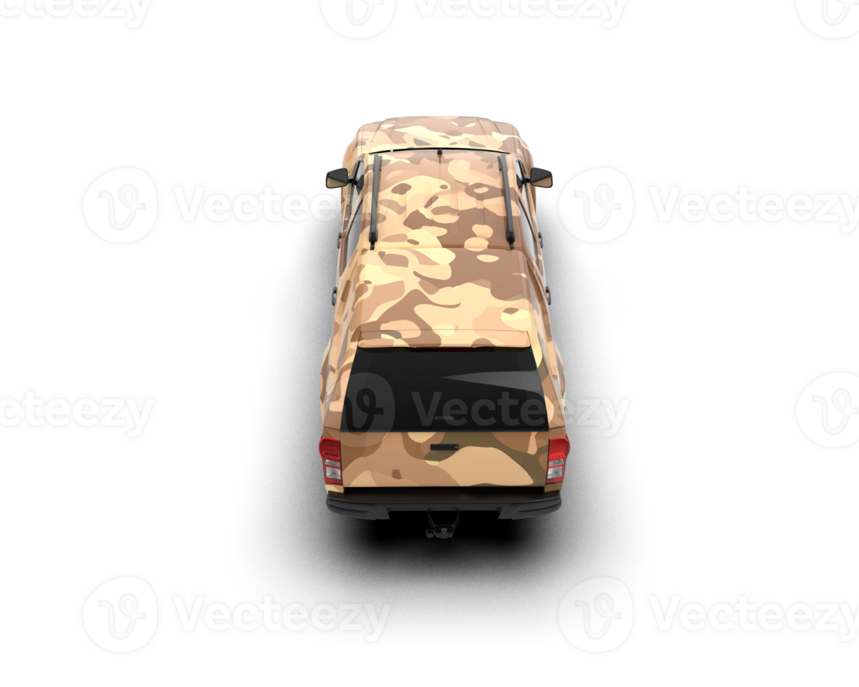 Pickup truck isolated on background. 3d rendering - illustration png