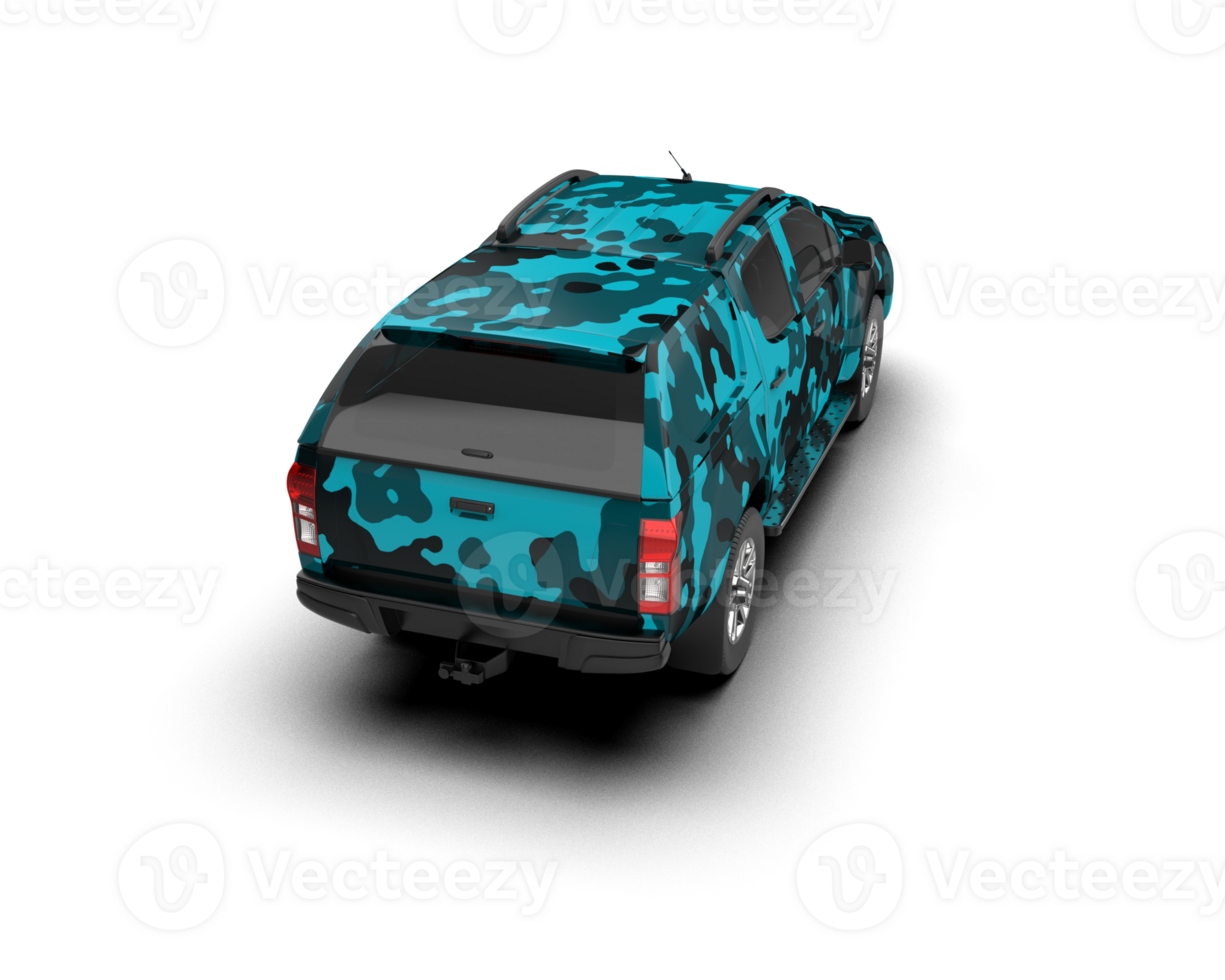 Pickup truck isolated on background. 3d rendering - illustration png