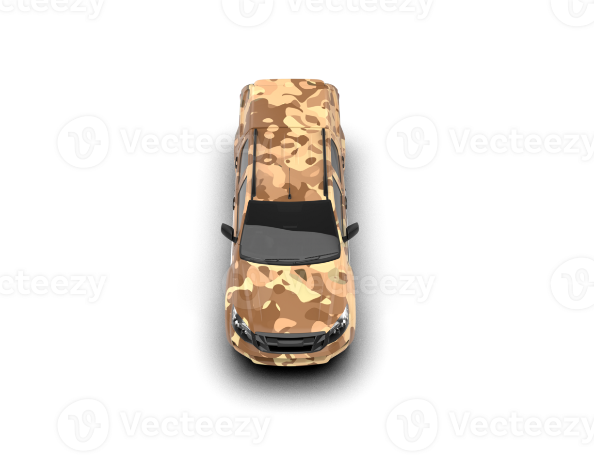 Pickup truck isolated on background. 3d rendering - illustration png
