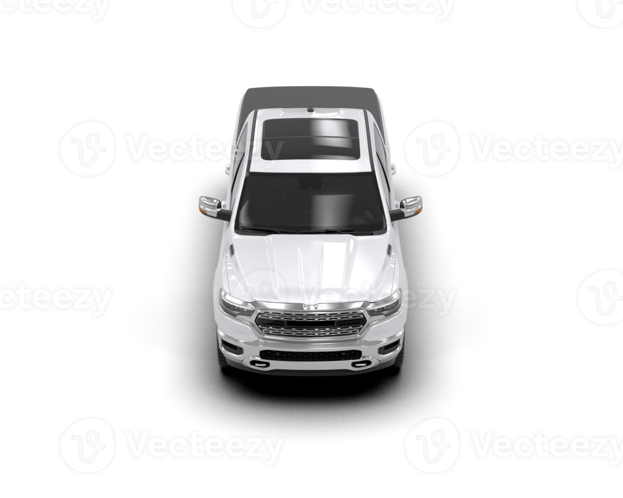 Pickup truck isolated on background. 3d rendering - illustration png