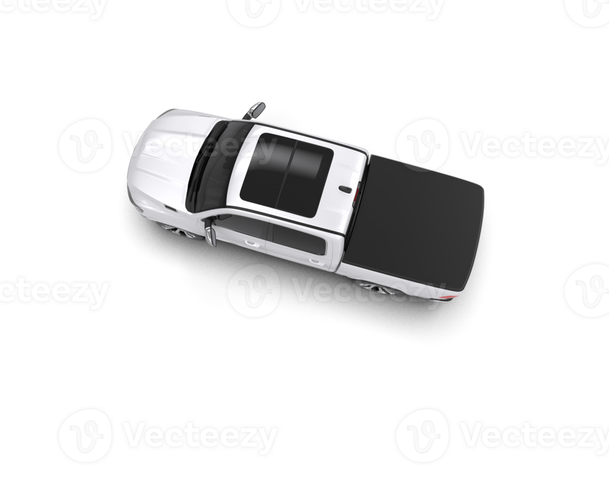 Pickup truck isolated on background. 3d rendering - illustration png