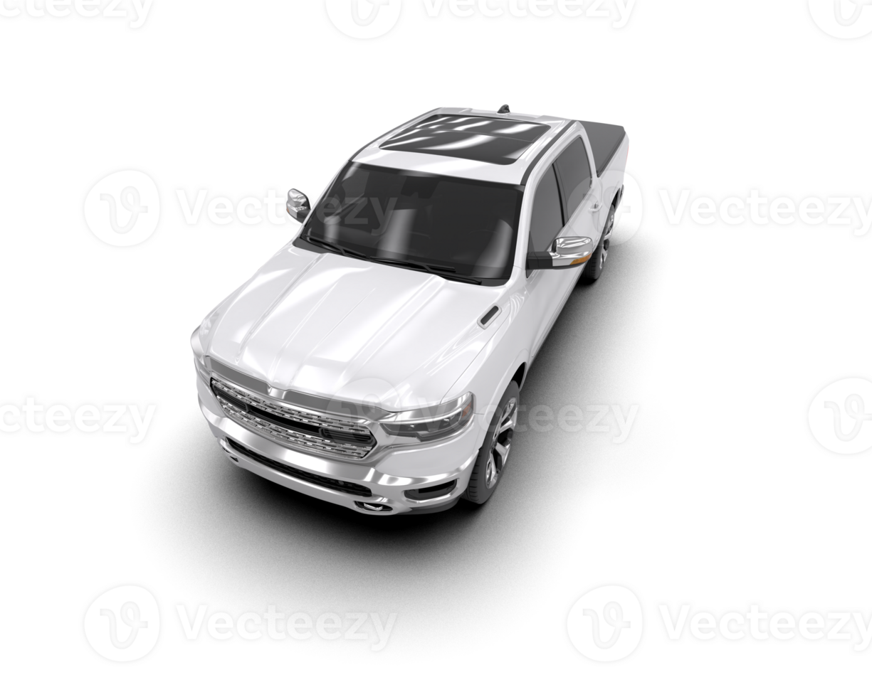 Pickup truck isolated on background. 3d rendering - illustration png