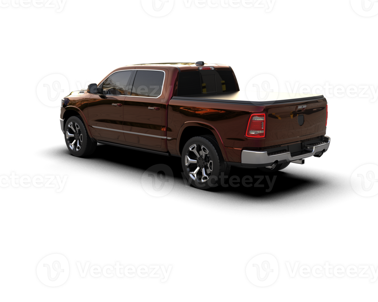 Pickup truck isolated on background. 3d rendering - illustration png