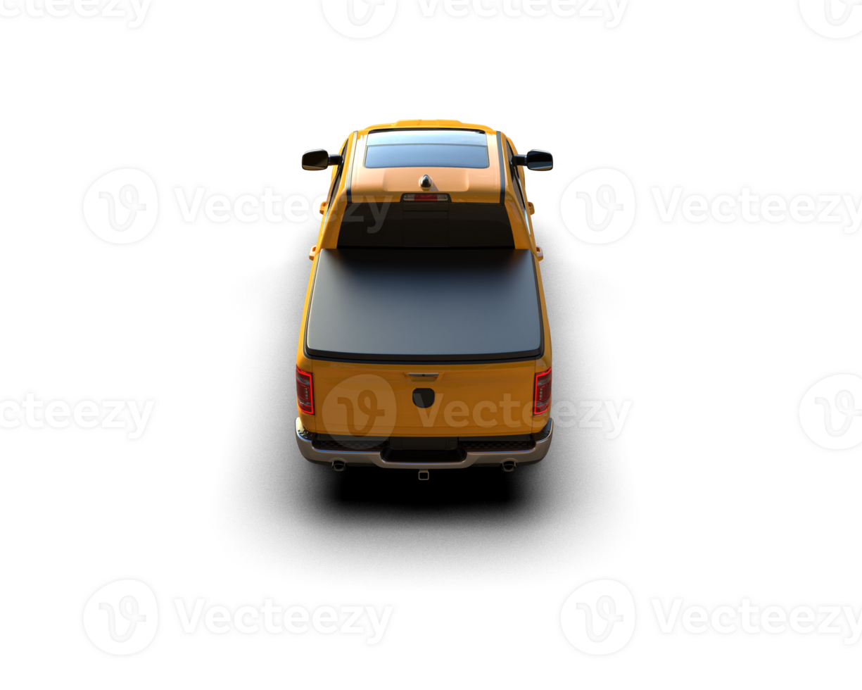 Pickup truck isolated on background. 3d rendering - illustration png