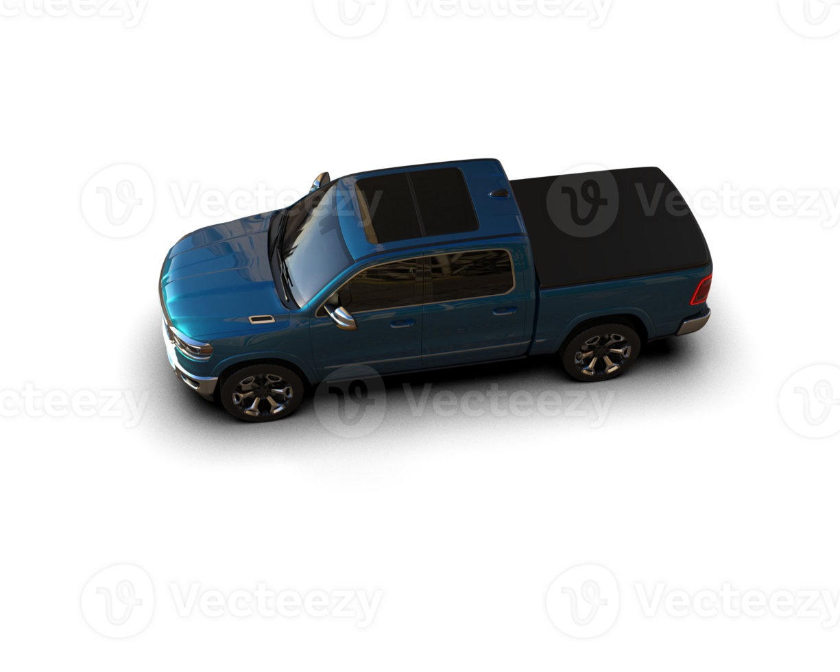 Pickup truck isolated on background. 3d rendering - illustration png