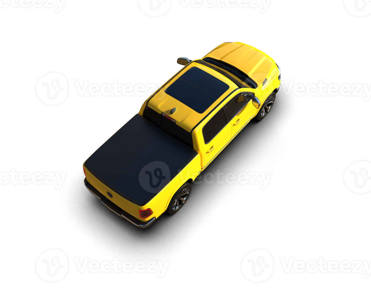 Pickup truck isolated on background. 3d rendering - illustration png