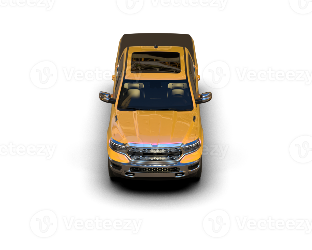 Pickup truck isolated on background. 3d rendering - illustration png