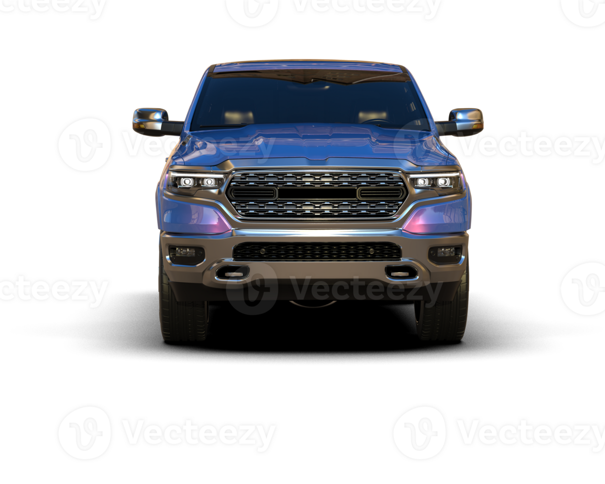 Pickup truck isolated on background. 3d rendering - illustration png