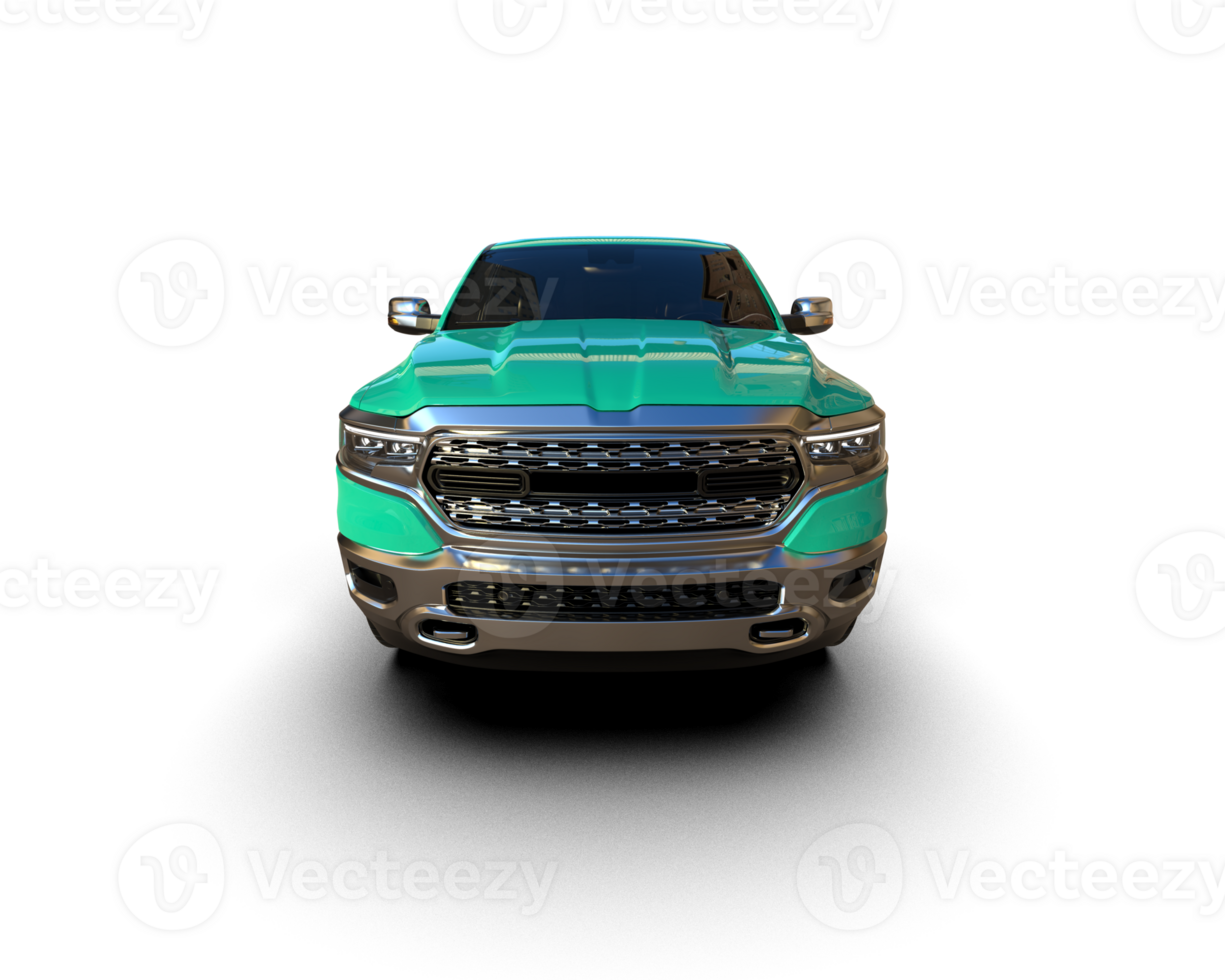 Pickup truck isolated on background. 3d rendering - illustration png