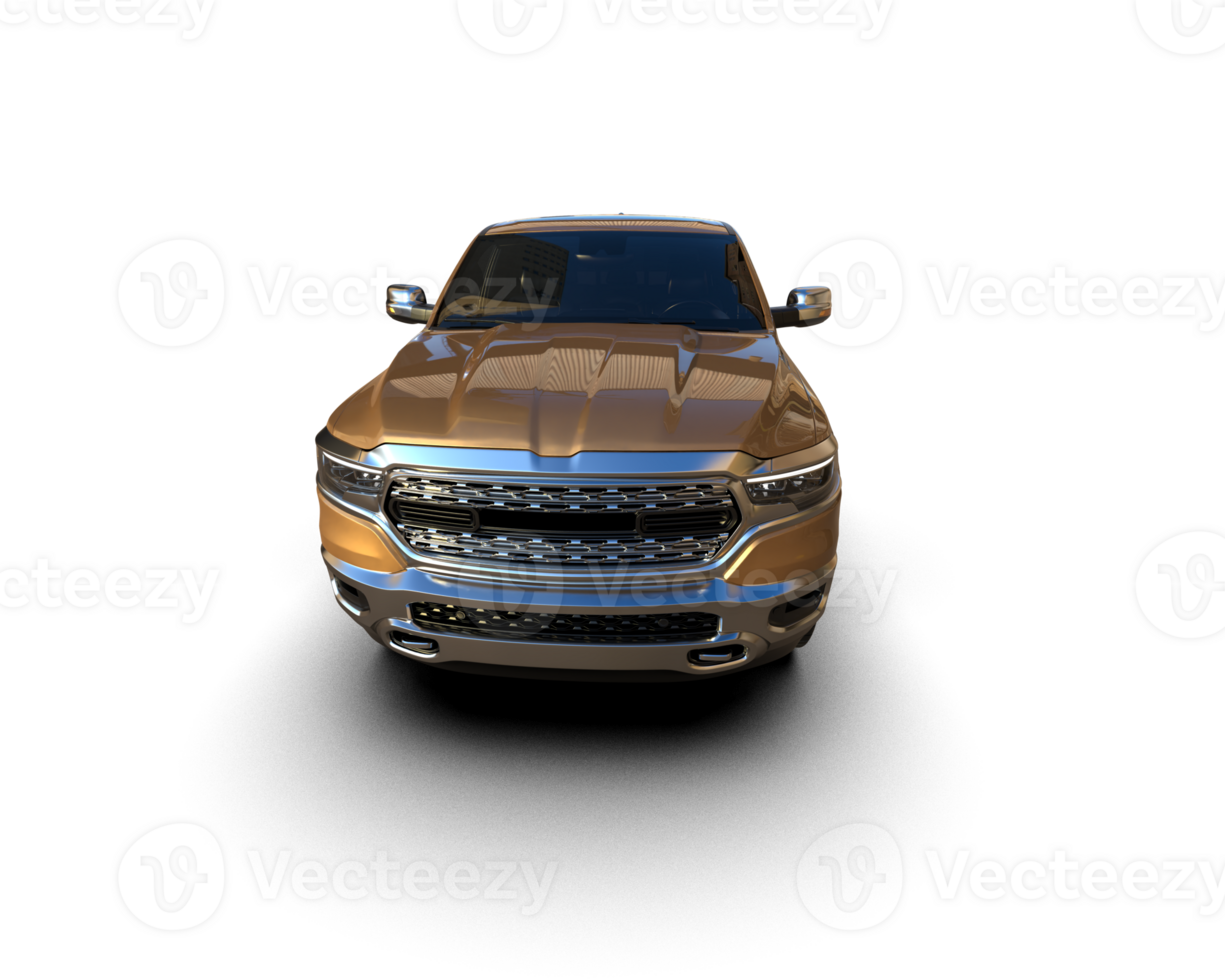 Pickup truck isolated on background. 3d rendering - illustration png