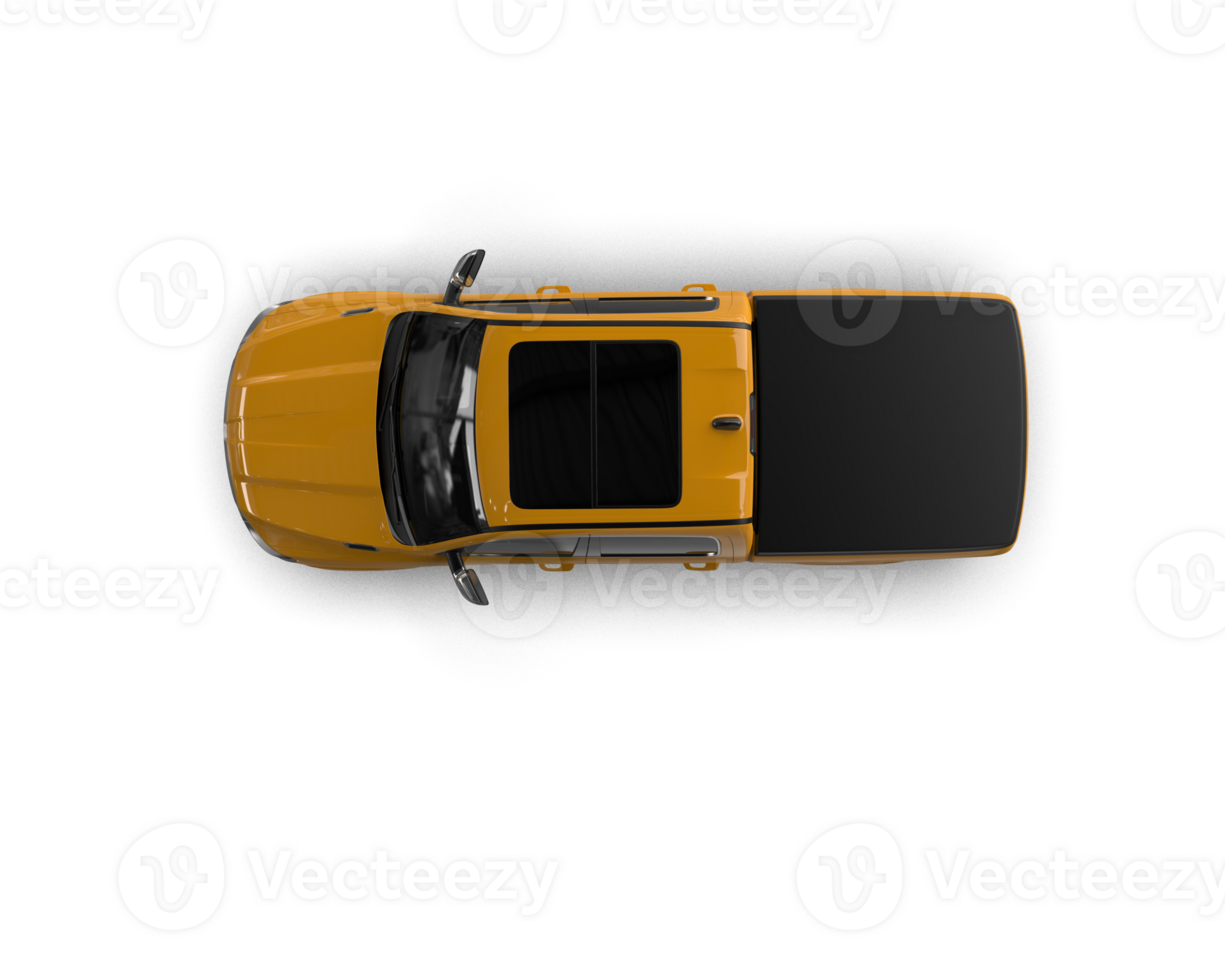 Pickup truck isolated on background. 3d rendering - illustration png
