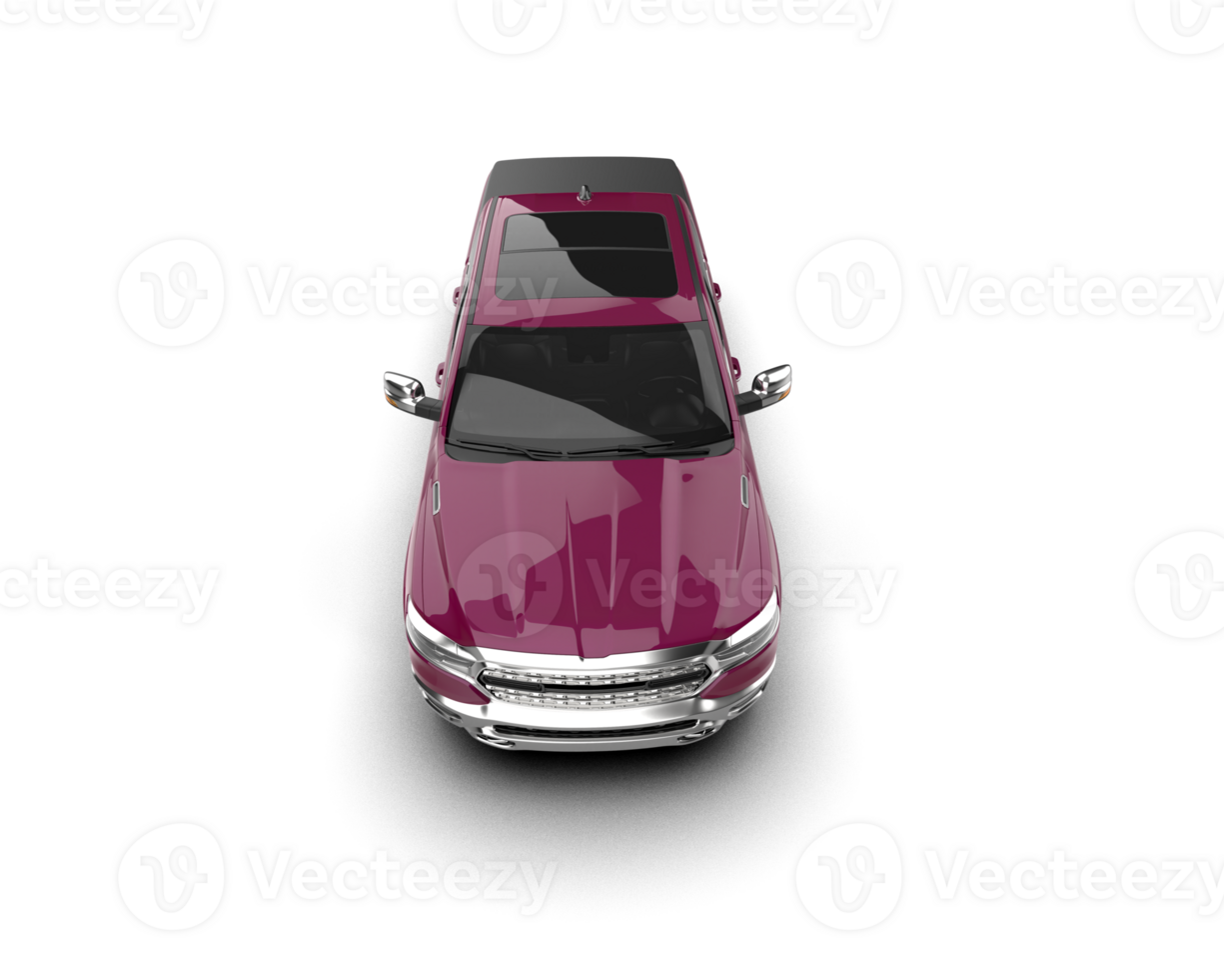 Pickup truck isolated on background. 3d rendering - illustration png