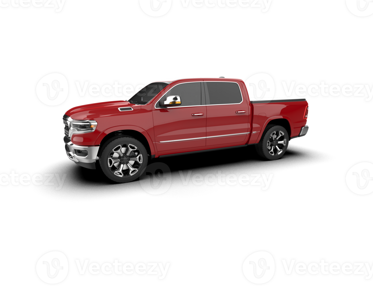 Pickup truck isolated on background. 3d rendering - illustration png