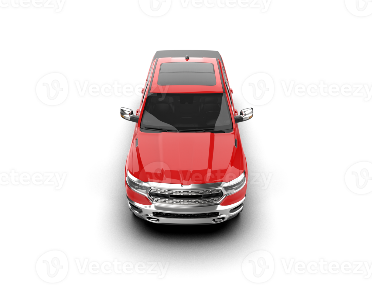 Pickup truck isolated on background. 3d rendering - illustration png