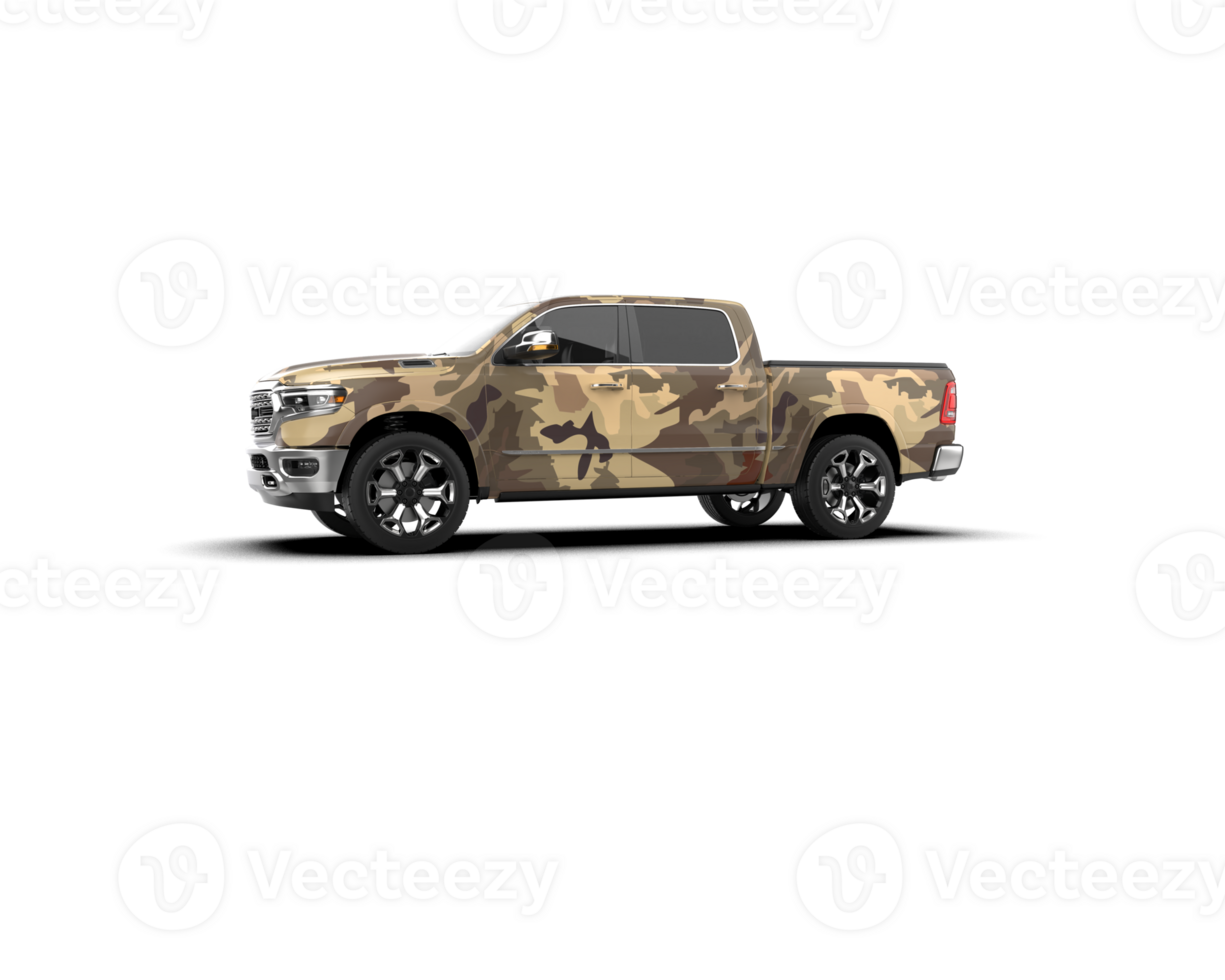 Pickup truck isolated on background. 3d rendering - illustration png