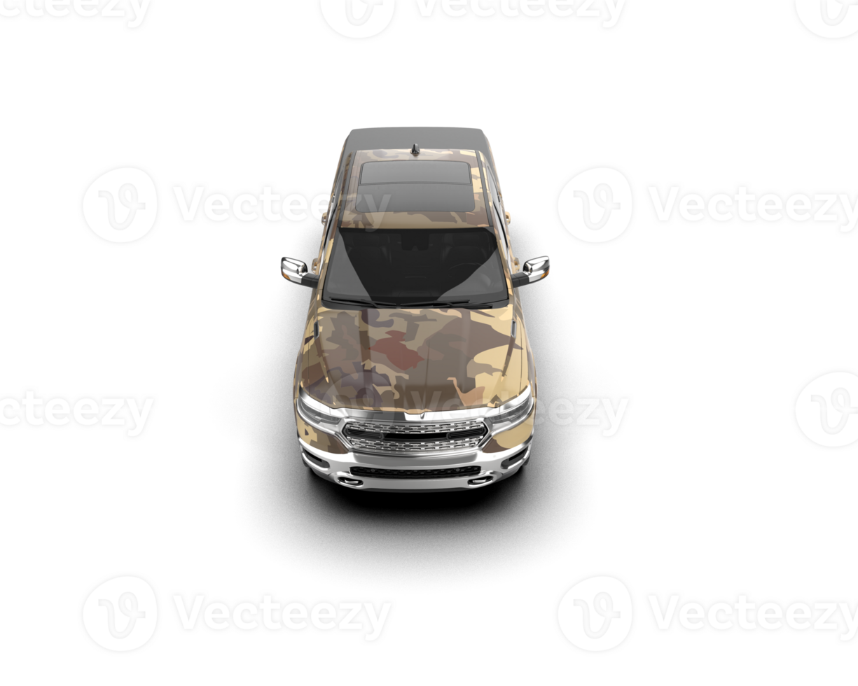 Pickup truck isolated on background. 3d rendering - illustration png