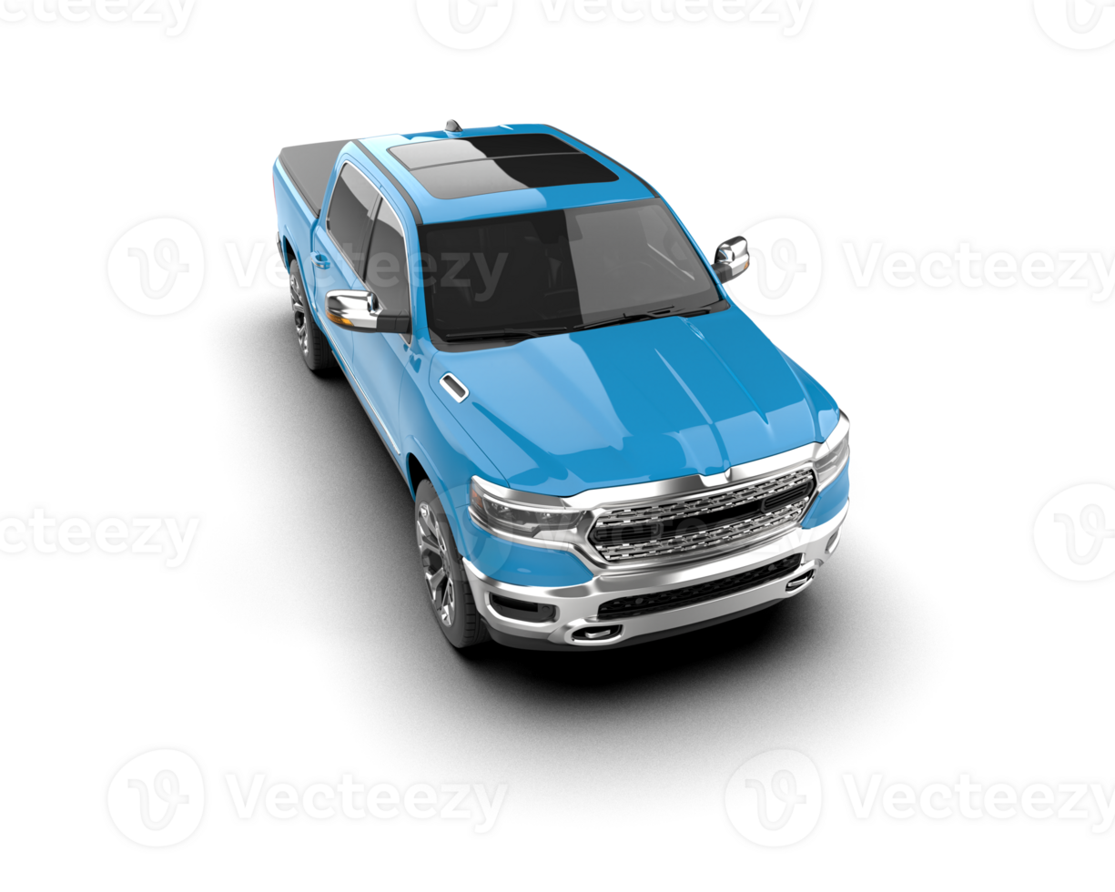 Pickup truck isolated on background. 3d rendering - illustration png